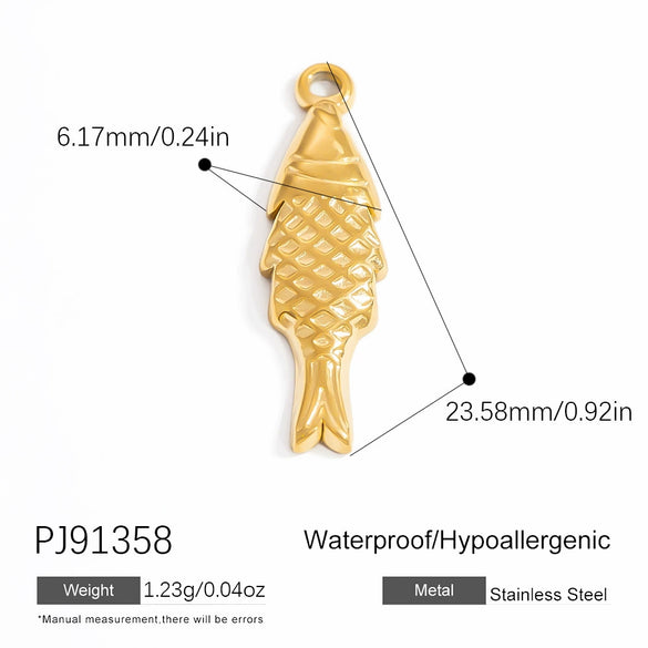 Diy Jewelry Accessories Necklace Pendant Stainless Steel Electroplating 18K Gold Sweet Geometric Style