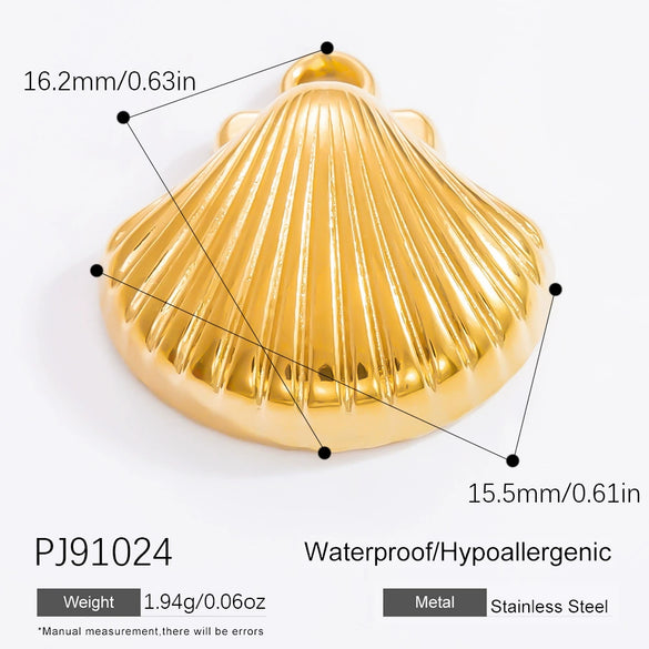 Diy Jewelry Accessories Necklace Pendant Stainless Steel Electroplating 18K Gold Sweet Geometric Style