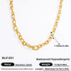 Diy Jewelry Accessories Necklace Pendant Stainless Steel Electroplating 18K Gold Sweet Geometric Style