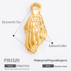 Diy Jewelry Accessories Necklace Pendant Stainless Steel Electroplating 18K Gold Sweet Geometric Style