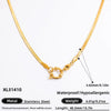 Diy Jewelry Accessories Necklace Pendant Stainless Steel Electroplating 18K Gold Sweet Geometric Style
