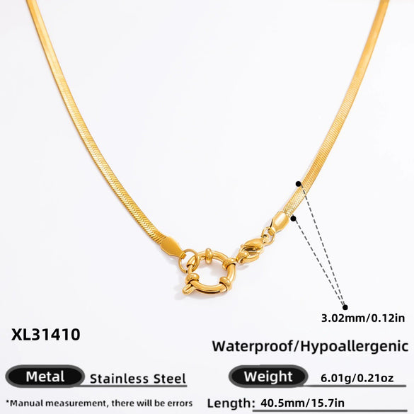 Diy Jewelry Accessories Necklace Pendant Stainless Steel Electroplating 18K Gold Sweet Geometric Style