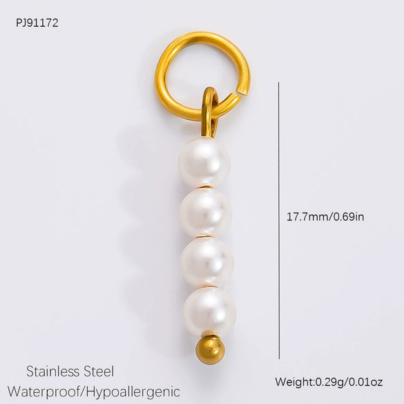 Diy Jewelry Accessories Necklace Pendant Stainless Steel Electroplating 18K Gold Sweet Geometric Style