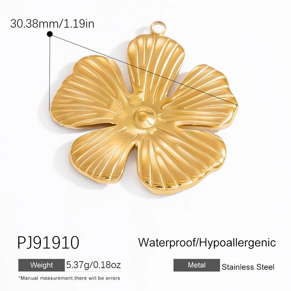 Diy Jewelry Accessories Necklace Pendant Stainless Steel Electroplating 18K Gold Sweet Geometric Style