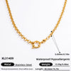 Diy Jewelry Accessories Necklace Pendant Stainless Steel Electroplating 18K Gold Sweet Geometric Style