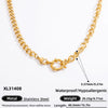 Diy Jewelry Accessories Necklace Pendant Stainless Steel Electroplating 18K Gold Sweet Geometric Style