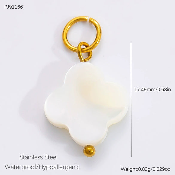 Diy Jewelry Accessories Necklace Pendant Stainless Steel Electroplating 18K Gold Sweet Geometric Style