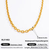Diy Jewelry Accessories Necklace Pendant Stainless Steel Electroplating 18K Gold Sweet Geometric Style