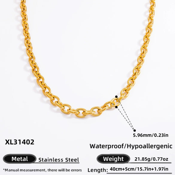 Diy Jewelry Accessories Necklace Pendant Stainless Steel Electroplating 18K Gold Sweet Geometric Style
