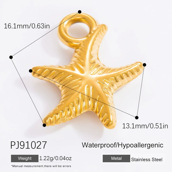 Diy Jewelry Accessories Necklace Pendant Stainless Steel Electroplating 18K Gold Sweet Geometric Style