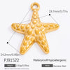Diy Jewelry Accessories Necklace Pendant Stainless Steel Electroplating 18K Gold Sweet Geometric Style