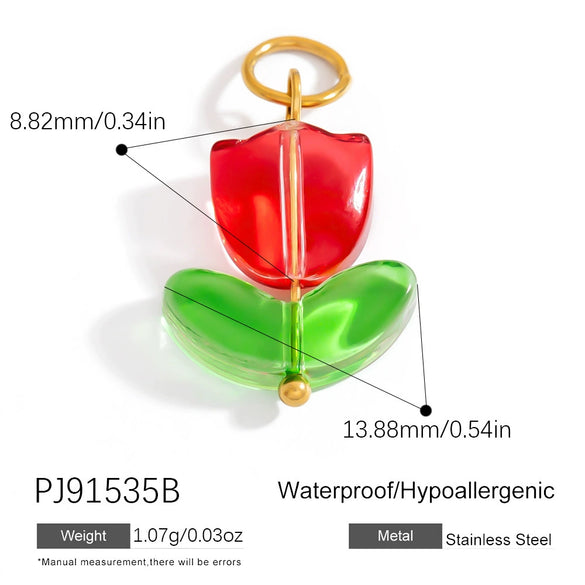 Diy Jewelry Accessories Necklace Pendant Stainless Steel Electroplating 18K Gold Sweet Geometric Style