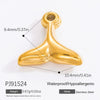 Diy Jewelry Accessories Necklace Pendant Stainless Steel Electroplating 18K Gold Sweet Geometric Style