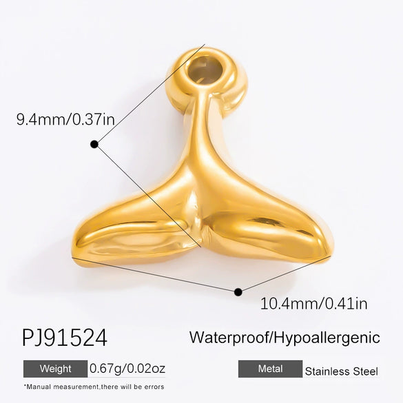 Diy Jewelry Accessories Necklace Pendant Stainless Steel Electroplating 18K Gold Sweet Geometric Style
