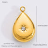 Diy Jewelry Accessories Necklace Pendant Stainless Steel Electroplating 18K Gold Sweet Geometric Style