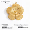 Diy Jewelry Accessories Necklace Pendant Stainless Steel Electroplating 18K Gold Sweet Geometric Style