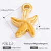 Diy Jewelry Accessories Necklace Pendant Stainless Steel Electroplating 18K Gold Sweet Geometric Style