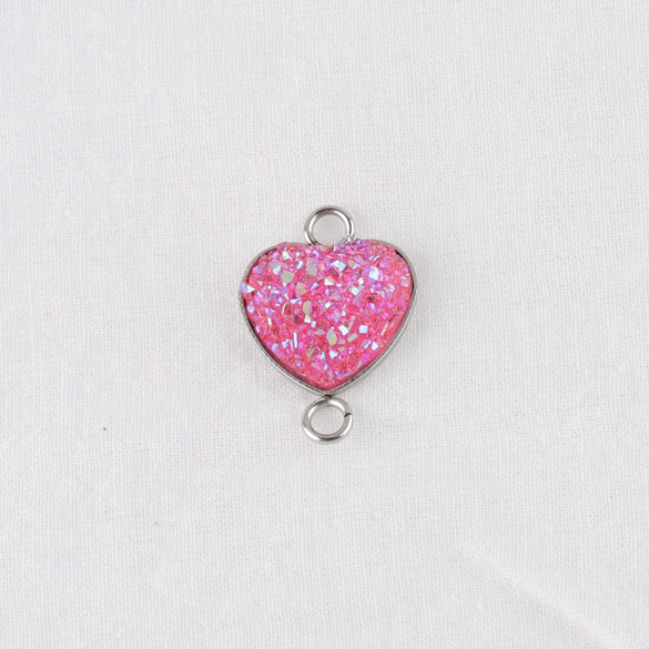 Diy Jewelry Accessories Peach Heart Love Shape Stainless Steel Pendant