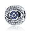 Diy Jewelry Accessories Pendant Beads 925 Silver White Copper Plated Devil's Eye Dripping Oil Design