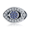 Diy Jewelry Accessories Pendant Beads 925 Silver White Copper Plated Devil's Eye Dripping Oil Design