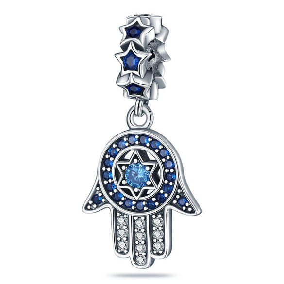 Diy Jewelry Accessories Pendant Beads 925 Silver White Copper Plated Devil's Eye Dripping Oil Design