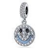 Diy Jewelry Accessories Pendant Beads 925 Silver White Copper Plated Devil's Eye Dripping Oil Design