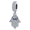 Diy Jewelry Accessories Pendant Beads 925 Silver White Copper Plated Devil's Eye Dripping Oil Design
