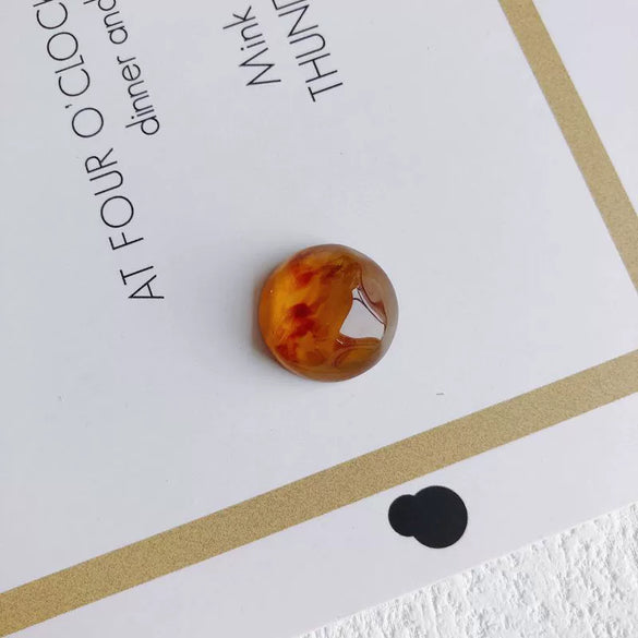 Diy Jewelry Accessories Plastic Resin Smudged Cloudlike Patch Earrings Necklace Materials