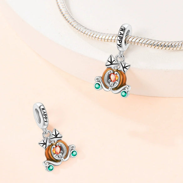 Diy Jewelry Accessories Pumpkin Hedgehog Hanging Beads Silver Plated Dripping Oil Bracelet String Decoration Material