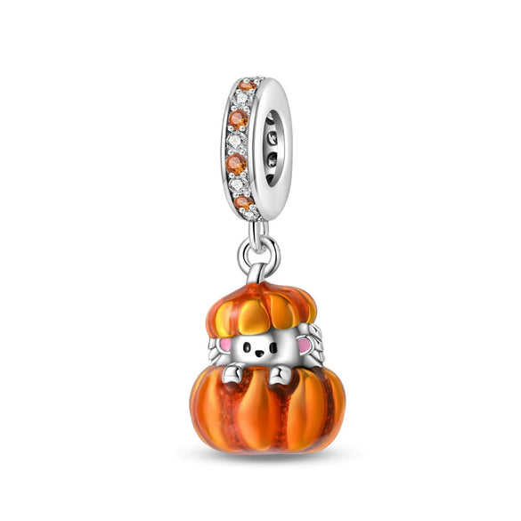 Diy Jewelry Accessories Pumpkin Hedgehog Hanging Beads Silver Plated Dripping Oil Bracelet String Decoration Material