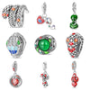 Diy Jewelry Accessories Rose Spirit Snake Pendant Beads Silver Plated Dripping Oil