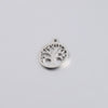 Diy Jewelry Accessories Round Hollow Life Tree Pendant Stainless Steel Mirror Polished