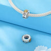 Diy Jewelry Accessories S925 Sterling Silver Star Moon Isolation Bead For Women With Dripping Oil Design