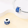 Diy Jewelry Accessories 925 Silver Pendant With Star And Moon Pattern White Copper Plated Dripping Oil Treatment