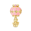 Diy Jewelry Accessories Silver Plated Cute Pet Bear Pendant Beads With Dripping Oil Design