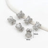 Diy Jewelry Accessories Spacer Beads Copper Electroplated 18K Real Gold Zircon For Bracelet Necklace