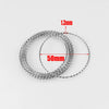 Diy Jewelry Accessories Stainless Steel Circle Pendant With Spiral And Totem Pattern Integrated Non Welding Ring Electroplated