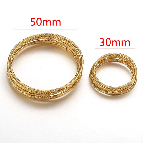 Diy Jewelry Accessories Stainless Steel Circle Pendant With Spiral And Totem Pattern Integrated Non Welding Ring Electroplated