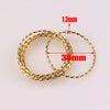 Diy Jewelry Accessories Stainless Steel Circle Pendant With Spiral And Totem Pattern Integrated Non Welding Ring Electroplated