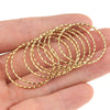 Diy Jewelry Accessories Stainless Steel Circle Pendant With Spiral And Totem Pattern Integrated Non Welding Ring Electroplated