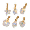 Diy Jewelry Accessories Stainless Steel Crystal Pendant With Starfish Fivepointed Star Heartshaped Electroplated