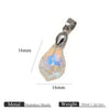 Diy Jewelry Accessories Stainless Steel Crystal Pendant With Starfish Fivepointed Star Heartshaped Electroplated