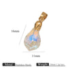 Diy Jewelry Accessories Stainless Steel Crystal Pendant With Starfish Fivepointed Star Heartshaped Electroplated