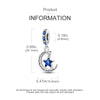 Diy Jewelry Accessories 925 Sterling Silver Beads With Stars And Moon Charm And Dripping Oil Design