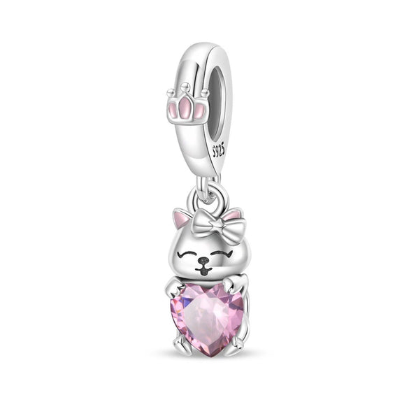 Diy Jewelry Accessories 925 Sterling Silver Cat Claw Pendant Beads With Dripping Oil Design For Pet Friendship Bracelet