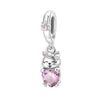 Diy Jewelry Accessories 925 Sterling Silver Cat Claw Pendant Beads With Dripping Oil Design For Pet Friendship Bracelet