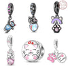 Diy Jewelry Accessories 925 Sterling Silver Cat Claw Pendant Beads With Dripping Oil Design For Pet Friendship Bracelet
