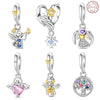 Diy Jewelry Accessories 925 Sterling Silver Charm With Heart Angel Wings Tree Of Life Star Beads Pendant For Bracelet Necklace With Dripping Oil Design