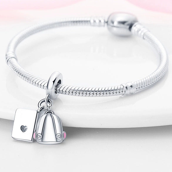 Diy Jewelry Accessories Twopiece Pendant Silver Plated Dripping Oil Style