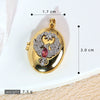 Diy Jewelry Accessories Women's Copper Photo Album Necklace Pendant Inlaid Gold With Crown Heart Shape And Cartoon Characters Electroplated